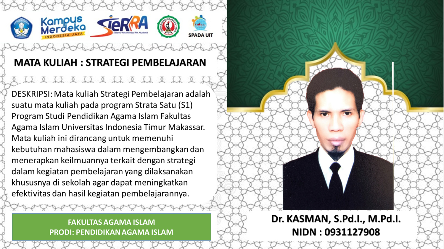 STRATEGI PEMBELAJARAN