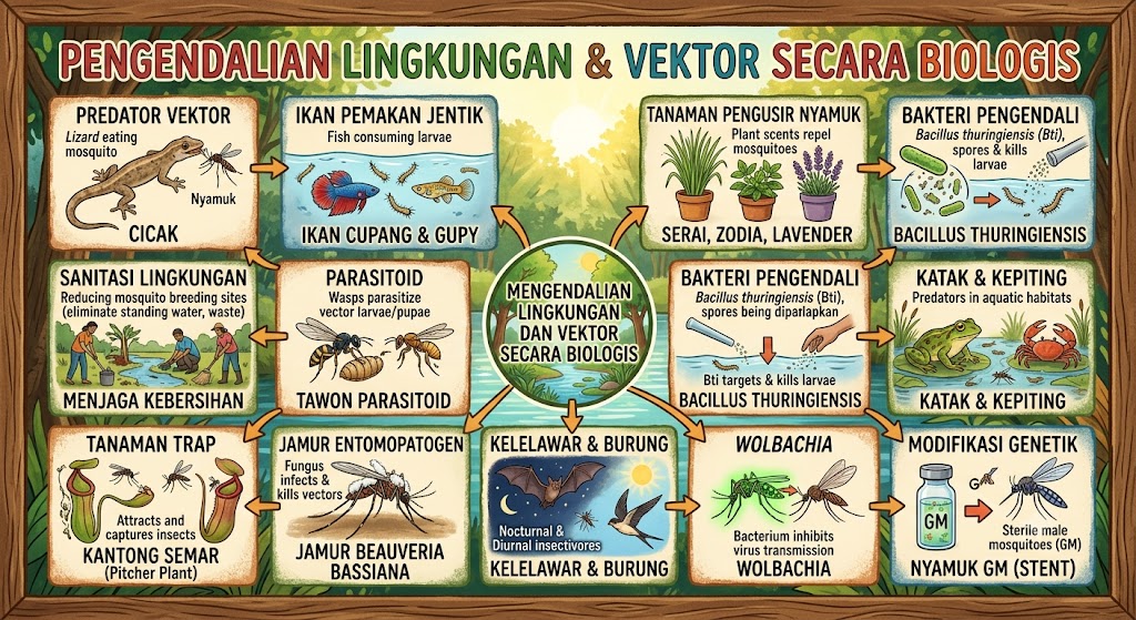 Mengendalian Lingkungan dan Vektor Secara Biologis